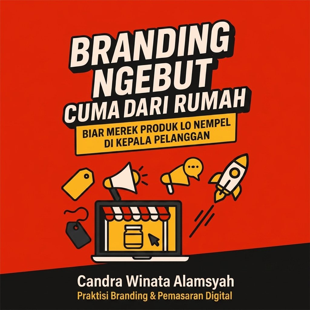 Ebook Branding Ngebut Cuma Dari Rumah: Biar Merek Produk Lo Nempel di Kepala Pelanggan
