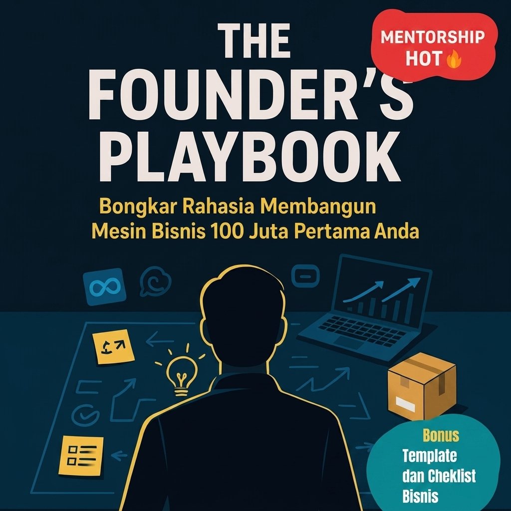 THE FOUNDER'S PLAYBOOK: Bongkar Rahasia Membangun Mesin Bisnis 100 Juta Pertama Anda